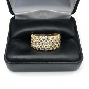 Gold Over 925 Sterling Silver 3.00CT MOISSANITE Band Men’s Ring Size 12